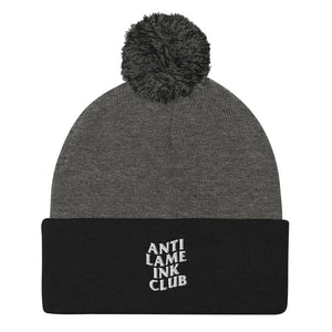 Anti-Lame Ink Club Pom-Pom Beanie