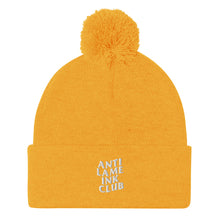 Load image into Gallery viewer, Anti-Lame Ink Club Pom-Pom Beanie
