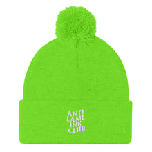 Load image into Gallery viewer, Anti-Lame Ink Club Pom-Pom Beanie
